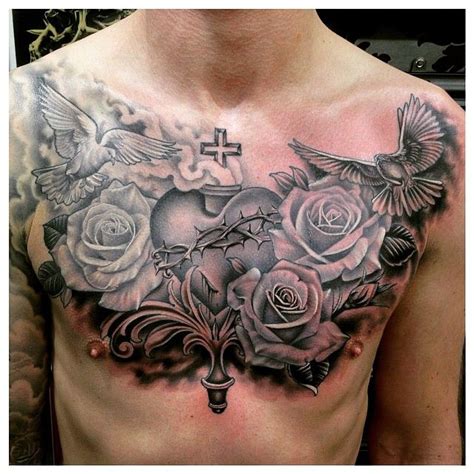 Badass Chest Tattoo With Images Trendy Tattoos Tattoos For Guys Pieces Tattoo