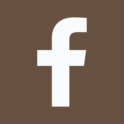 Dark Brown Facebook Icon Iphone Photo App Facebook Icons App Icon