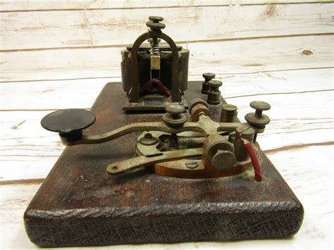 Vintage Antique Western Electric Telegraph Key And Sounder 11751