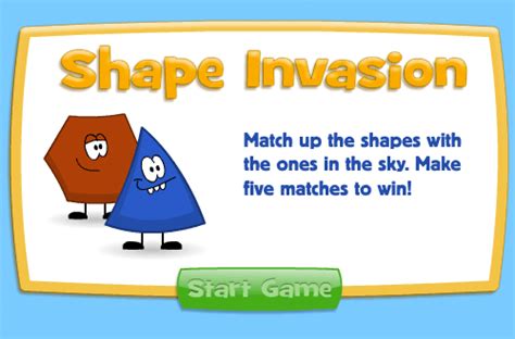 Shape Invasion Shape Recognition Game