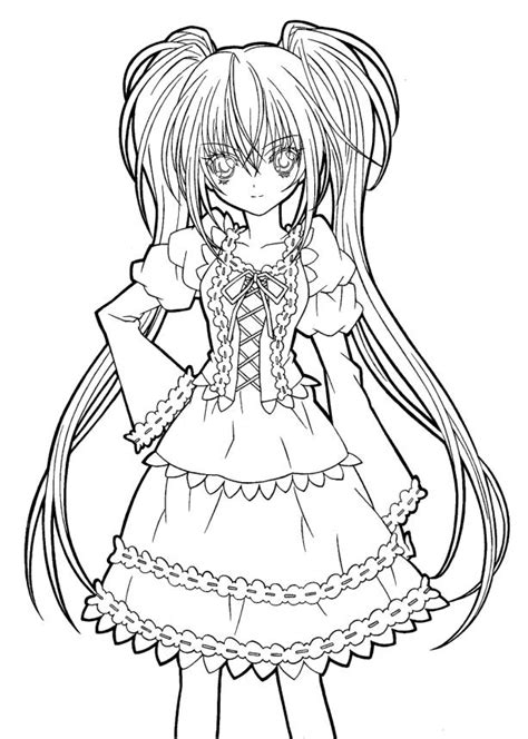 Coloring Pages Coloring Pages For Girls Anime Coloring Anime Pages