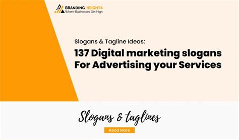 137 Digital Marketing Slogans For Advertising Your Services Bh
