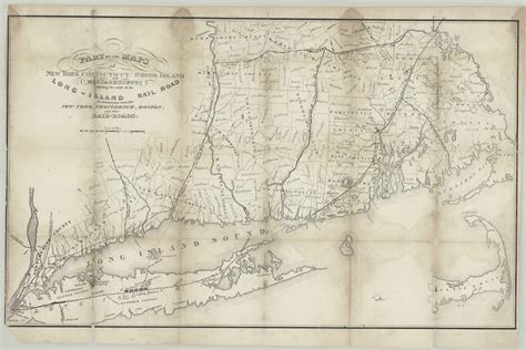Part Of The Maps Of New York Connecticut Rhode Island