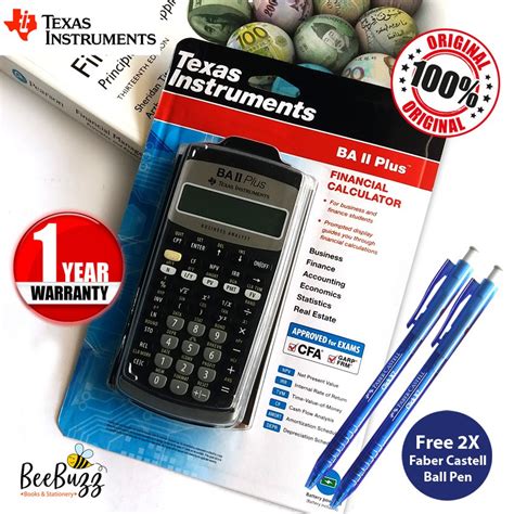 We are one of the largest volume manufacturing sites for semiconductor assembly and test. Texas Instruments BA II Plus Financial Calculator | Shopee ...