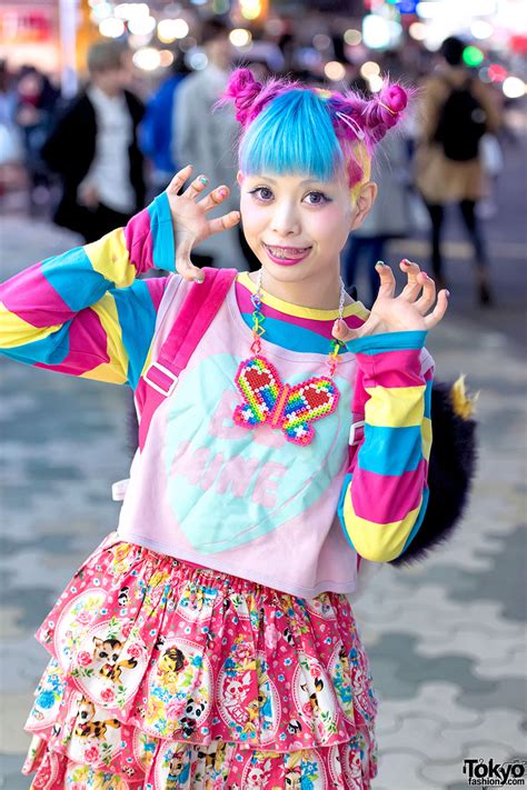 haruka kurebayashi and junnyan s colorful harajuku street fashion