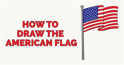 easy american flag drawings