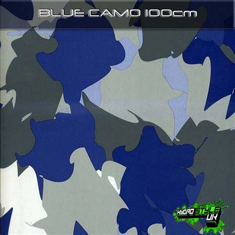 Blue Camo Hydrographics Film Hydro Style Uk
