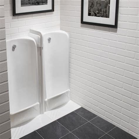 Healey And Lord Niagara Traditional Slab Ceramic Urinal Fused Run With