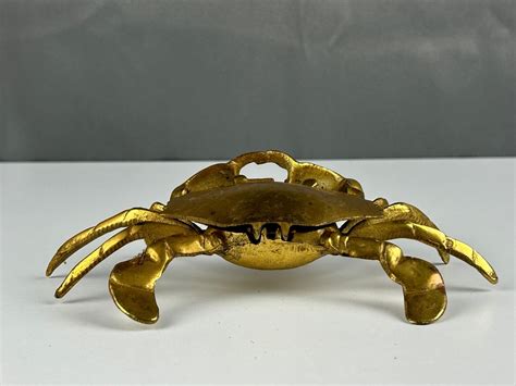 Brass Crab Ashtray | Live and Online Auctions on HiBid.com