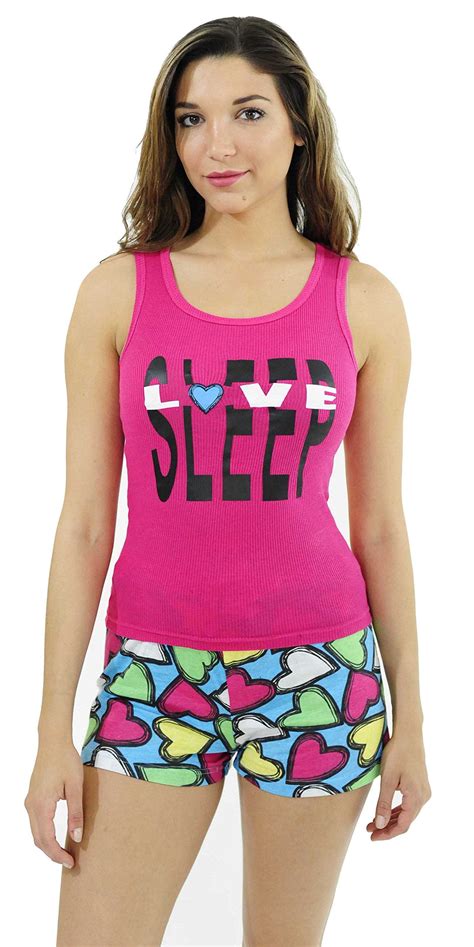 Just Love Women Sleepwear Short Sets Woman Pajamas Love Sleep Pink