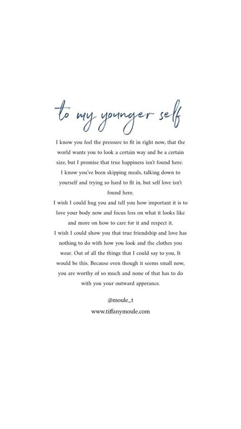 Letter To My Younger Self Quotes Lettersj