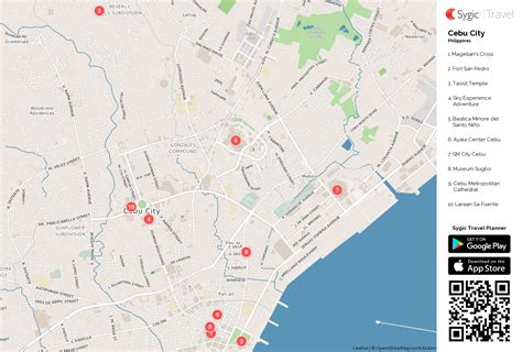 Cebu City Printable Tourist Map Sygic Travel