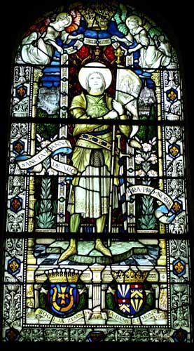 Joan Of Arc Maid Of Heaven Stained Glass Window Of