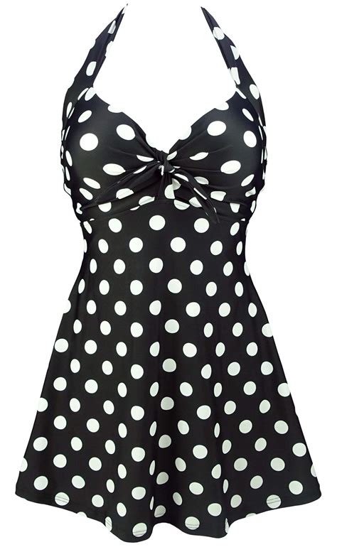 Buy Vintage Sailor Pin Up Swimsuit Retro One Piece Skirtini Cover Up