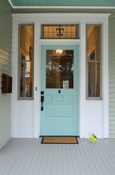 Decorative hinges and 's' hooks are an inexpensive way to give your shutters that truly authentic look. Turquoise and Blue Front Doors - with Paint Colors! | House of Turquoise