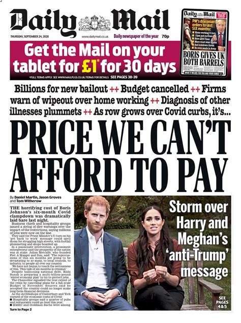 Daily Mail Front Page Th Of December Tomorrows Papers Today