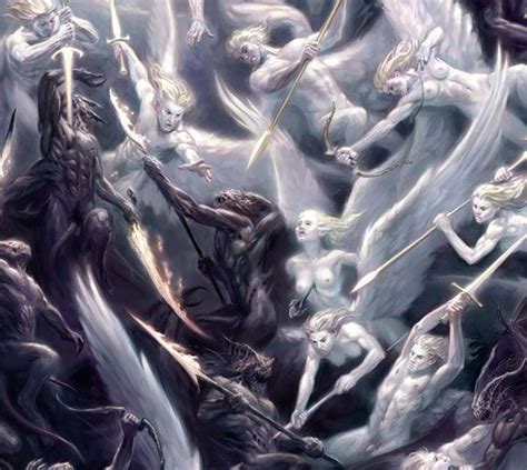 War Of Angels Detail 2 Fantasy Demon Gothic Fantasy Art Fantasy