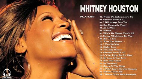 Whitney Houston Greatest Hits Full Album Best Songs Of World Divas
