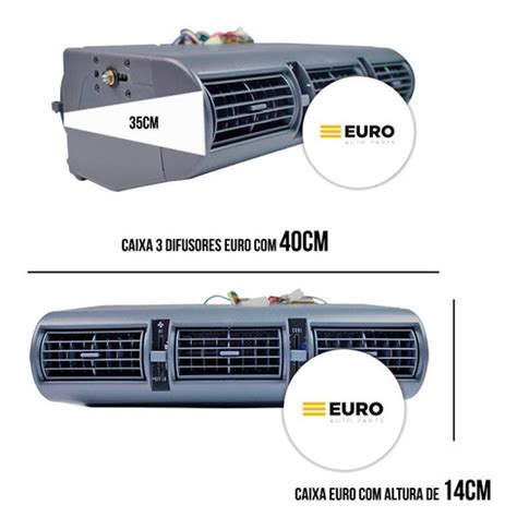 Kit Ar Condicionado Universal Com Caixa 3 Difusores Pequena ASF Euro