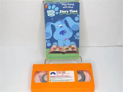 Blues Clues Story Time Vhs Play Along With Blue Nick Jr Vintage 1998
