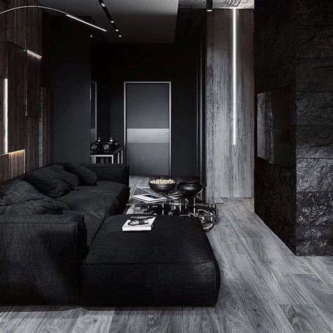 33 Dark Homes Black Interior Design Decoration With Light As The Axis