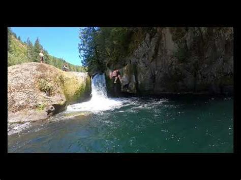 Naked Falls Swimming Basin Skamania County Washington Youtube