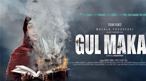 Gul Makai motion poster has Malala Yousafzai holding a burning book ...