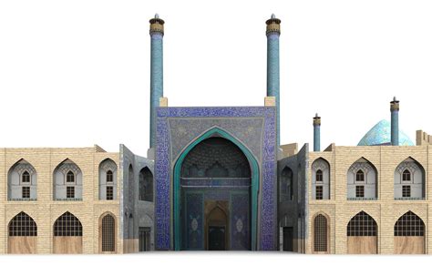 Shah Mosque Facade Iran Isfahan Free Image Download