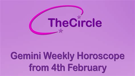 Gemini Weekly Horoscope From 4th February 2019 Youtube