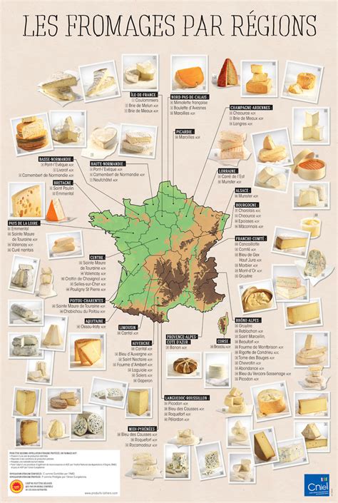 carte de france des fromages aop