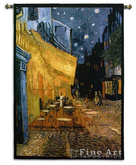 20% off with code augustsaving. Van Gogh'S Cafe Terrace At Night Impressionist Tapestry Wall Hanging, H53" x W38"