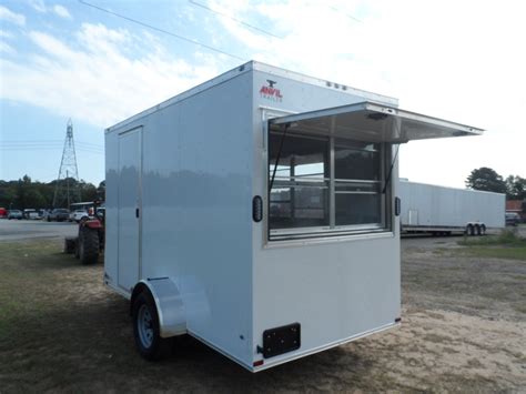 2017 Anvil Concession 6x12 Enclosed Trailer 3x6 And 3x5 Window