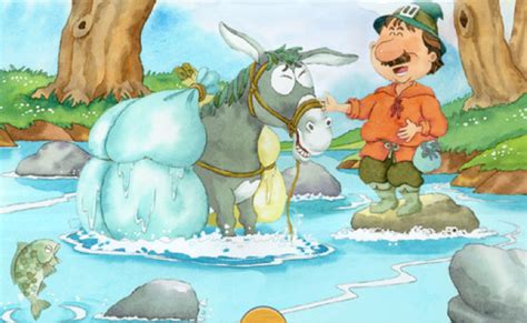 The Merchant And The Donkey Moral Story For Kids Cute Inspirational