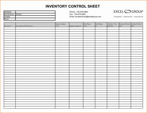 Ammunition Inventory Spreadsheet With Sample Inventory Sheet Charlotte