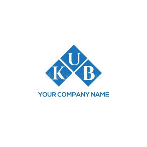 Kub Letter Logo Design On White Background Kub Creative Initials
