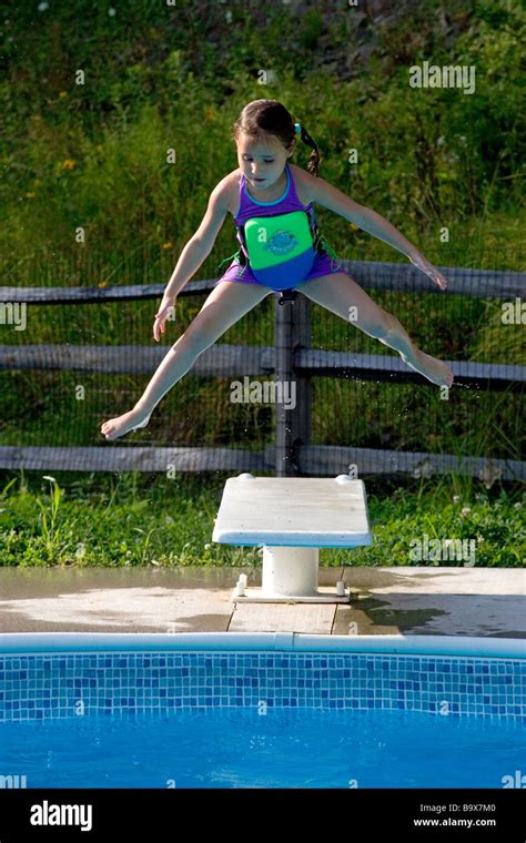 Girl Diving Board Stock Photos And Girl Diving Board Stock Images Alamy