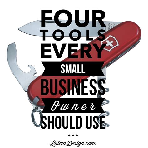 Four Tools Every Small Business Owners Should Use | Small business tools, Small business, Small 