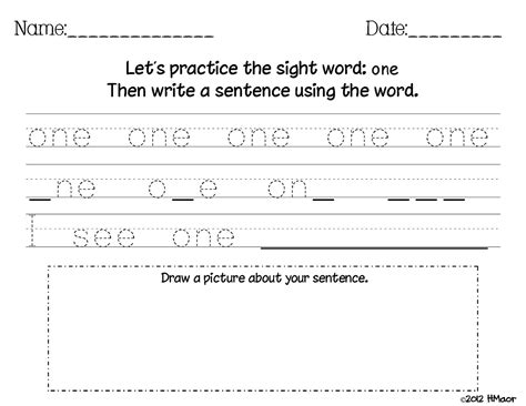Sight Word Worksheet New 901 Sight Words And Writing