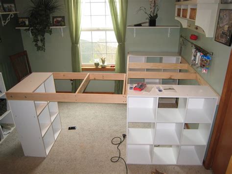 Do It Yourself White Craft Desk How To Build A Custom Craft Desk