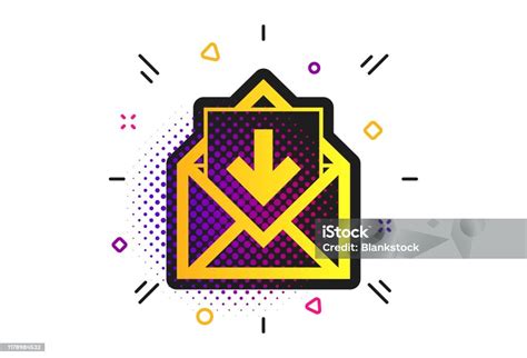 Ikon Surat Simbol Amplop Tanda Pesan Kotak Masuk Vektor Ilustrasi Stok