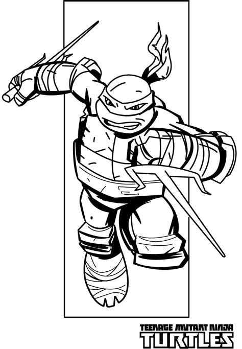 Ninja Turtles Coloring Pages From Animated Cartoons Of