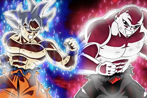 Ultra Instinct Goku Vs Full Power Jiren Art Poster Dragon Ball Super