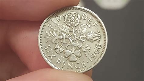 Uk 1966 Sixpence Coin Value Review Queen Elizabeth Ii Youtube