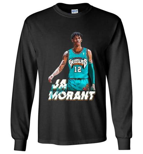 Ja Morant 12 Memphis Grizzlies Basketball Long Shirt