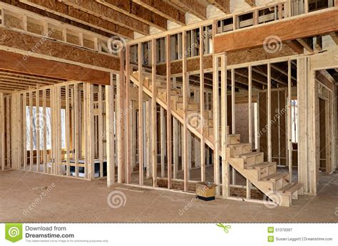 New Home Construction Interior Stock Image Image Of