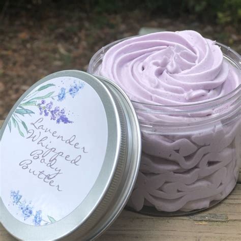 Whipped Body Butter Lavender Rose All Natural Etsy