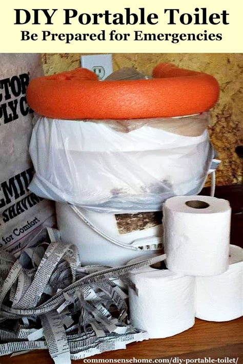 Diy Portable Toilet Emergency Use Bucket Toilet