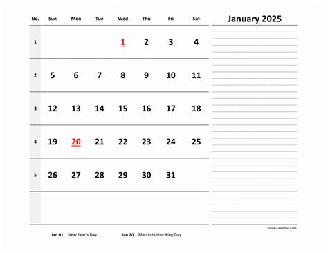 2025 Excel Calendars