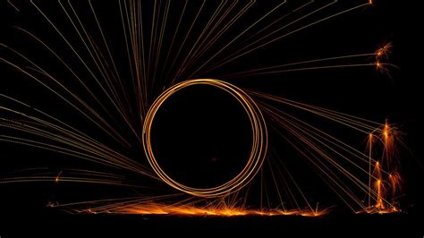 Rings Of Fire Fire Abstract Artwork Rings Photography Photograph
