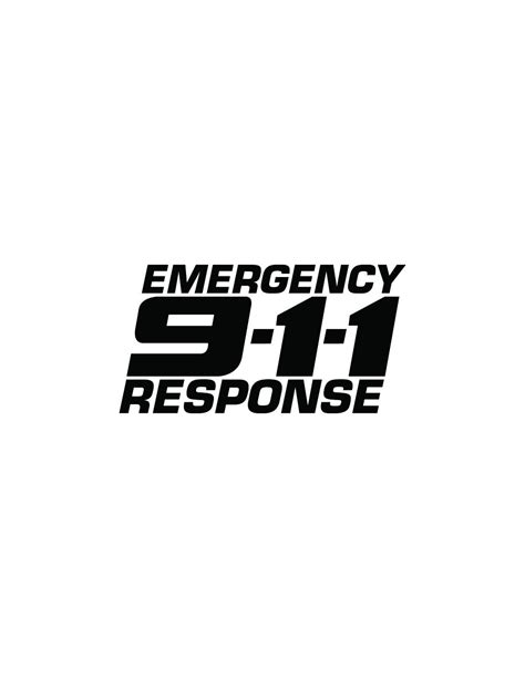 Emergency 911 Response Logo Police Cars Decals Passion Stickers